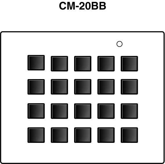 CM-20BB Panel Drawing