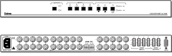 CrossPoint   42 Matrix Switcher Panel Drawing