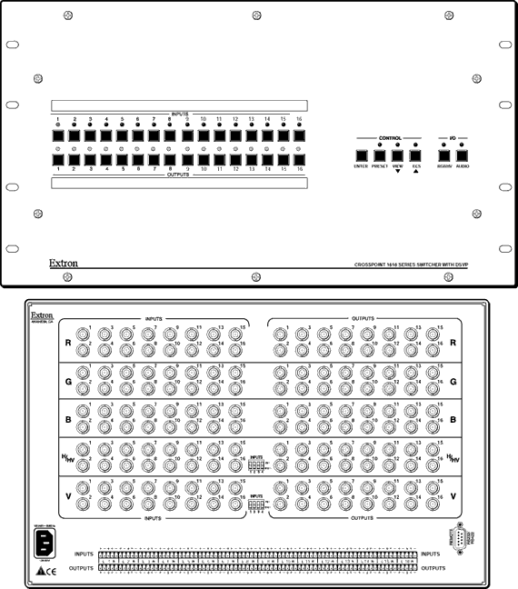 CrossPoint Plus 1616 with DSVP™ Panel Drawing