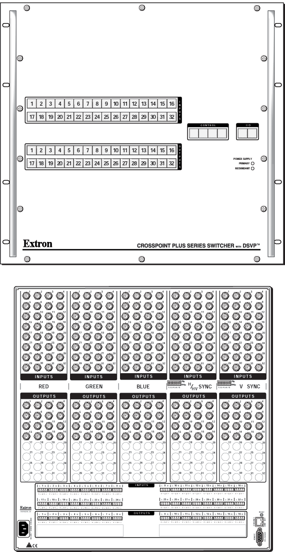 CrossPoint Plus 3216 with DSVP™ Panel Drawing