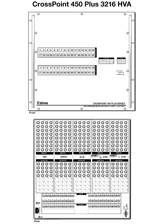 CrossPoint 450 Plus 3216 Panel Drawing