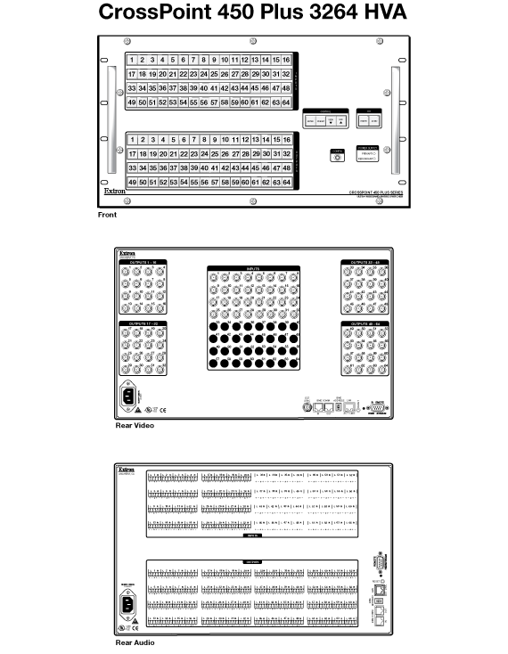 CrossPoint 450 Plus 3264 Panel Drawing