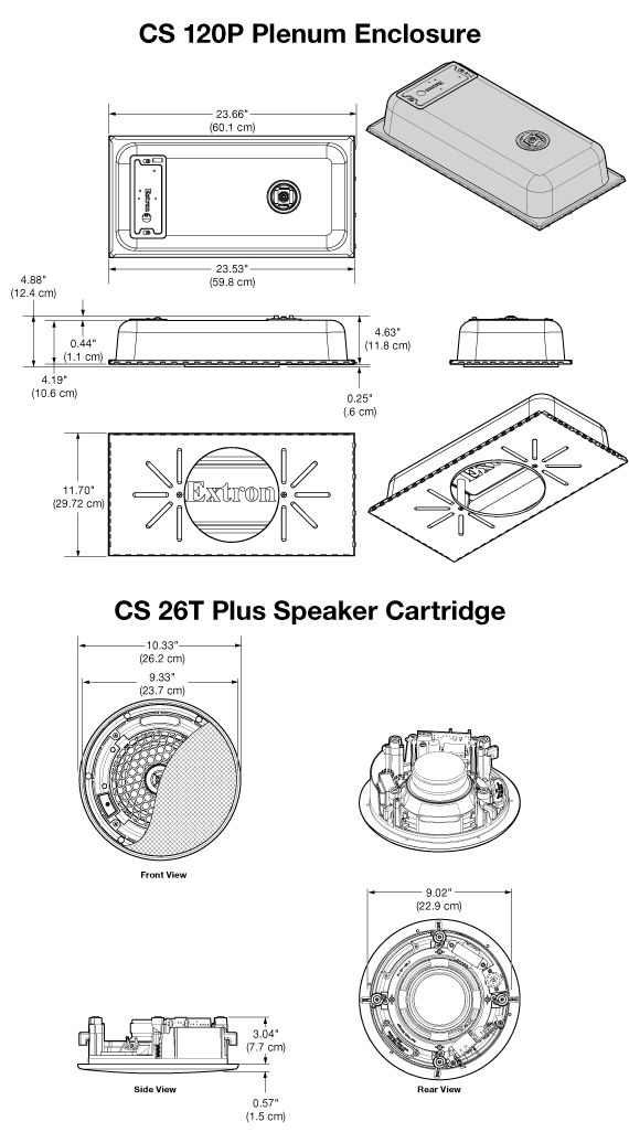 CS 1226T Plus Panel Drawing