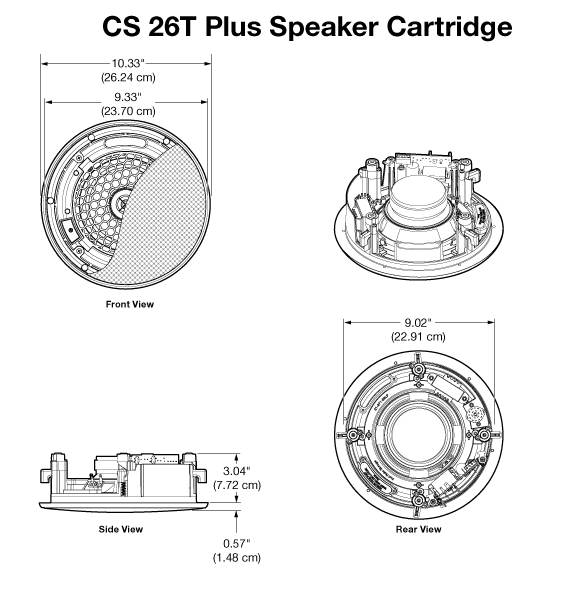 CS 26T Plus Panel Drawing