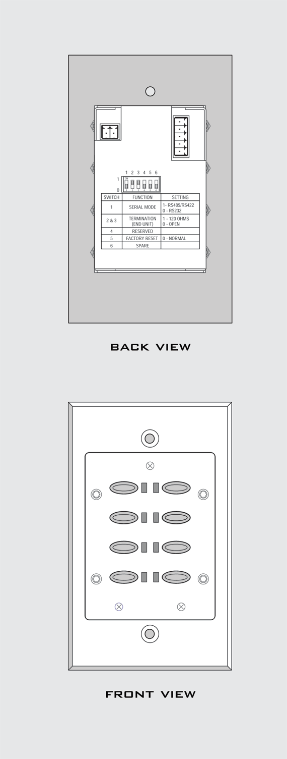 CTL208CM Panel Drawing