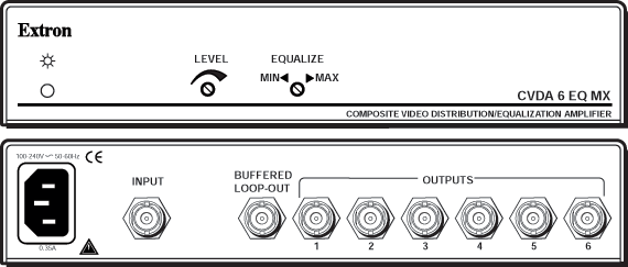 CVDA 6 EQ MX Panel Drawing