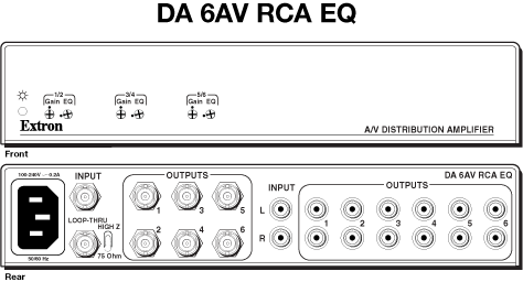 DA  6AV RCA EQ Panel Drawing