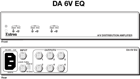 DA  6V EQ Panel Drawing