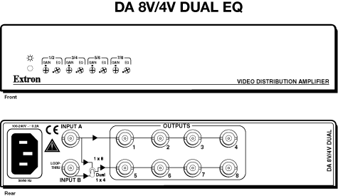 DA  8V/4V Dual EQ Panel Drawing