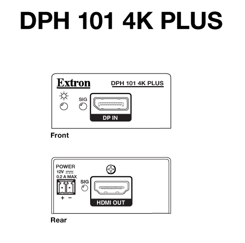 DPH 101 4K PLUS Panel Drawing
