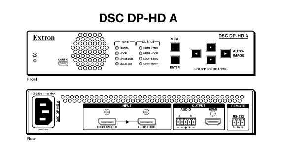 DSC DP-HD A Panel Drawing
