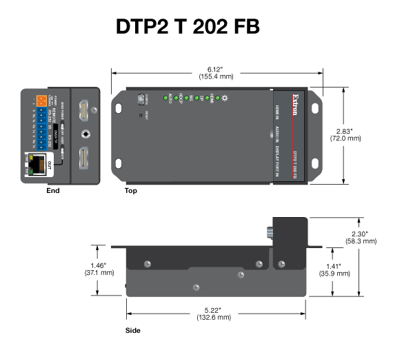 DTP2 T 202 FB Panel Drawing