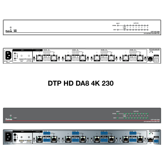 DTP HD DA 4K 230 Panel Drawing