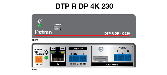 DTP R DP 4K 230 Panel Drawing