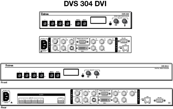 DVS 304 DVI Panel Drawing
