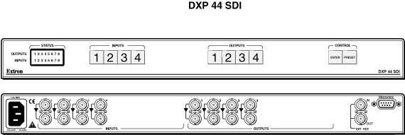 DXP 44 SDI Panel Drawing