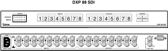 DXP 88 SDI Panel Drawing