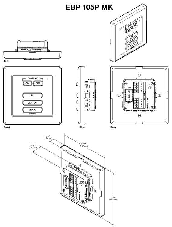 EBP 105P MK Panel Drawing