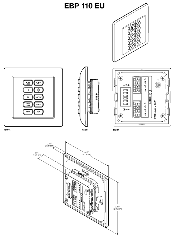 EBP 110 EU Panel Drawing