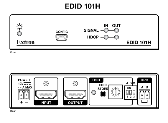 EDID 101H Panel Drawing