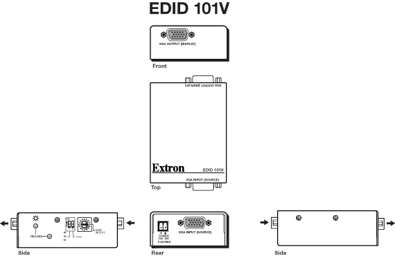 EDID 101V Panel Drawing