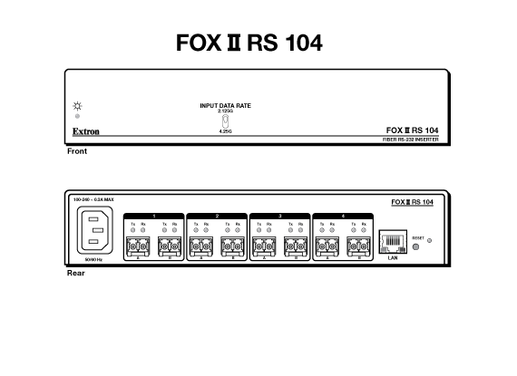 FOX II RS 104 Panel Drawing