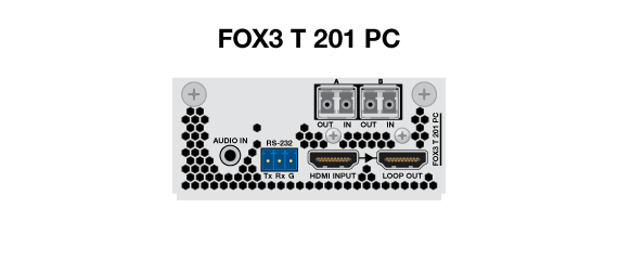 FOX3 T 201 PC Panel Drawing