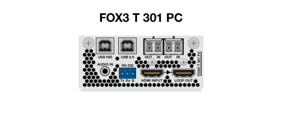 FOX3 T 301 PC Panel Drawing