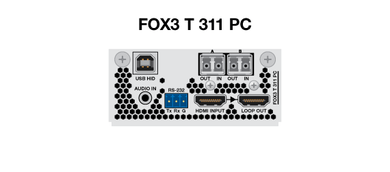 FOX3 T 311 PC Panel Drawing