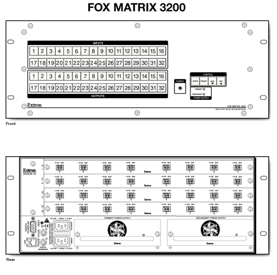 FOX Matrix 3200 Panel Drawing