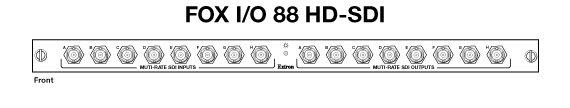 FOX I/O 88 HD-SDI Panel Drawing