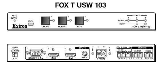 FOX T USW 103 Panel Drawing