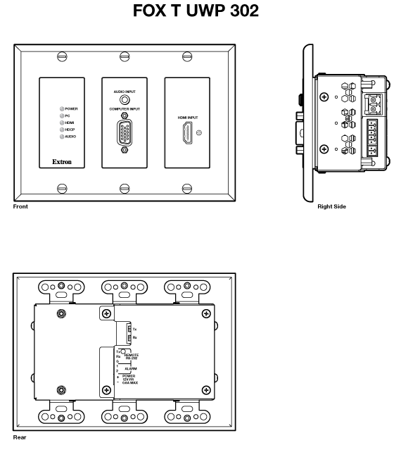 FOX T UWP 302 Panel Drawing