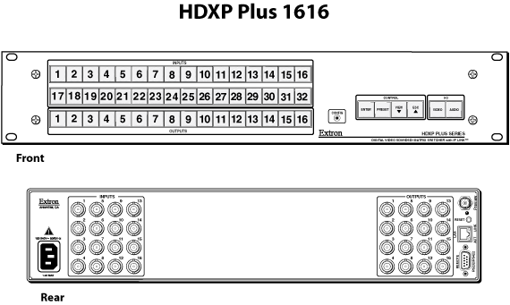 HDXP Plus 1616 Panel Drawing