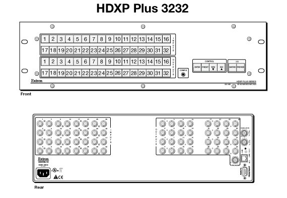 HDXP Plus 3232 Panel Drawing