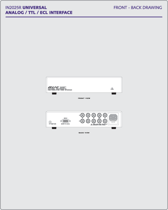 IN2025R Panel Drawing