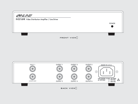 IN3216R Panel Drawing