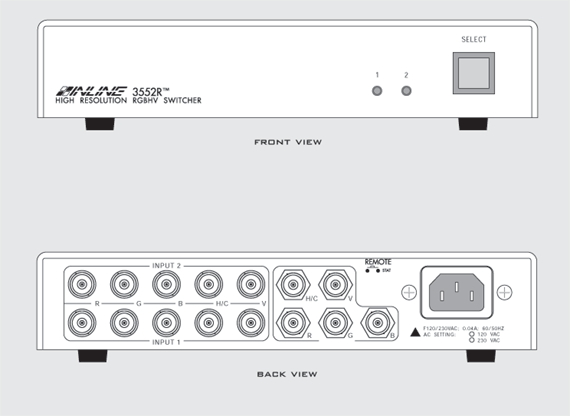 IN3552R Panel Drawing