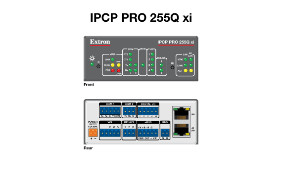 IPCP Pro 255Q xi Panel Drawing