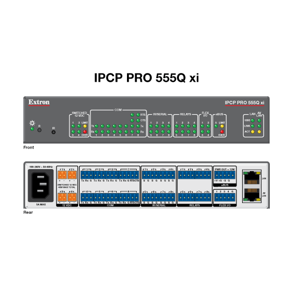 IPCP Pro 555Q xi Panel Drawing