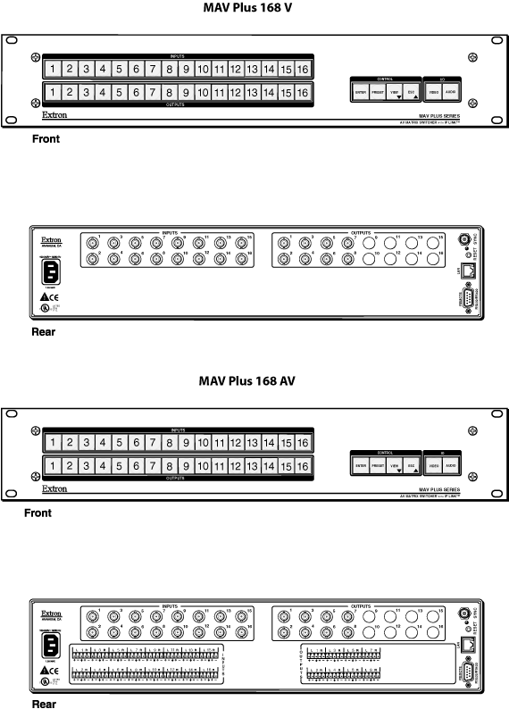 MAV Plus  168 AV Panel Drawing