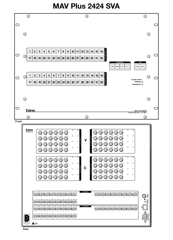 MAV Plus 2424 SV Panel Drawing