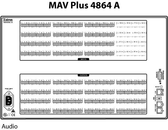 MAV Plus 4864 A Panel Drawing