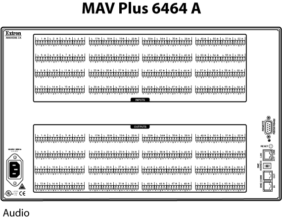 MAV Plus 6464 A Panel Drawing