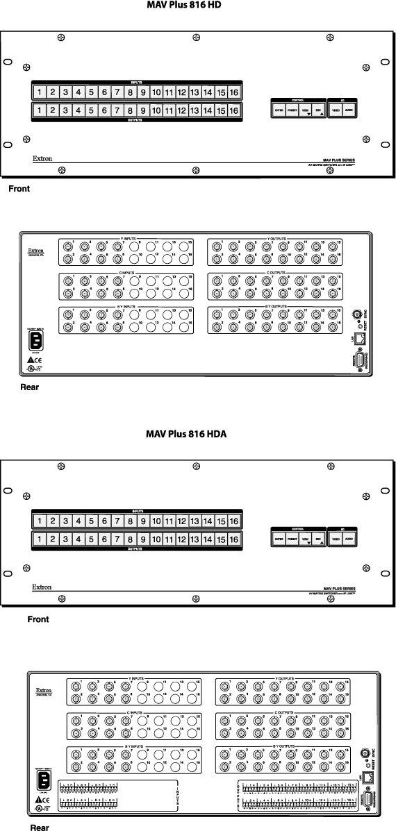 MAV Plus   816 HD Panel Drawing