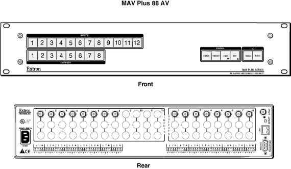 MAV Plus    88 AV Panel Drawing