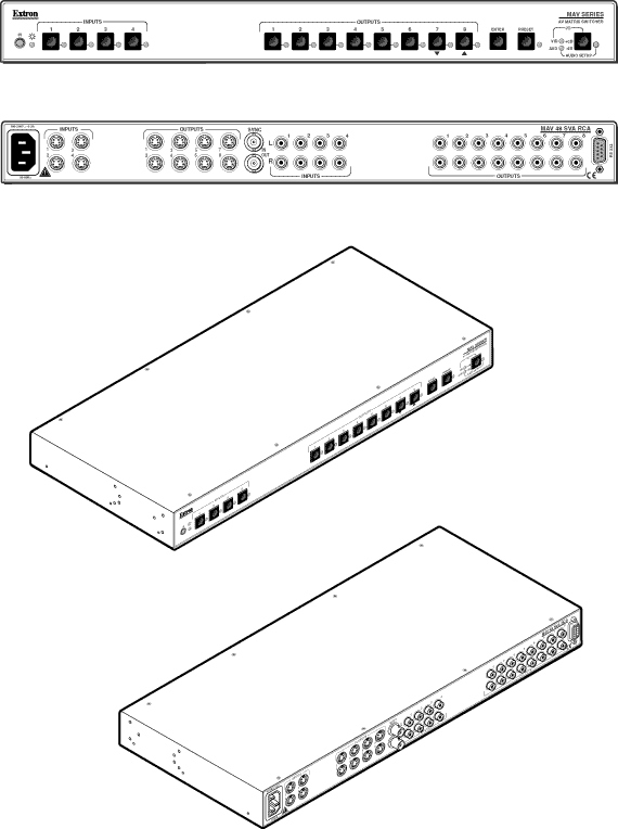 MAV SVA RCA Series Panel Drawing