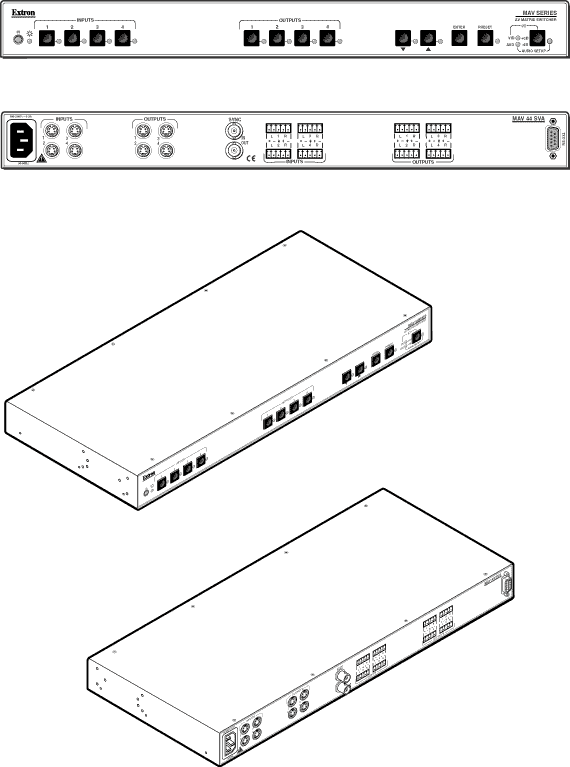 MAV SVA Series Panel Drawing