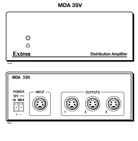 MDA 3SV Panel Drawing