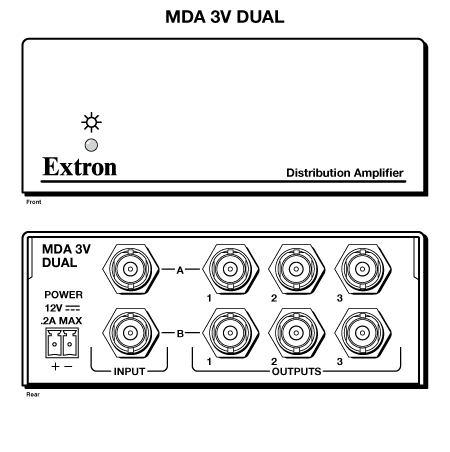 MDA 3V Dual Panel Drawing